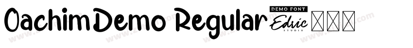 OachimDemo Regular字体转换